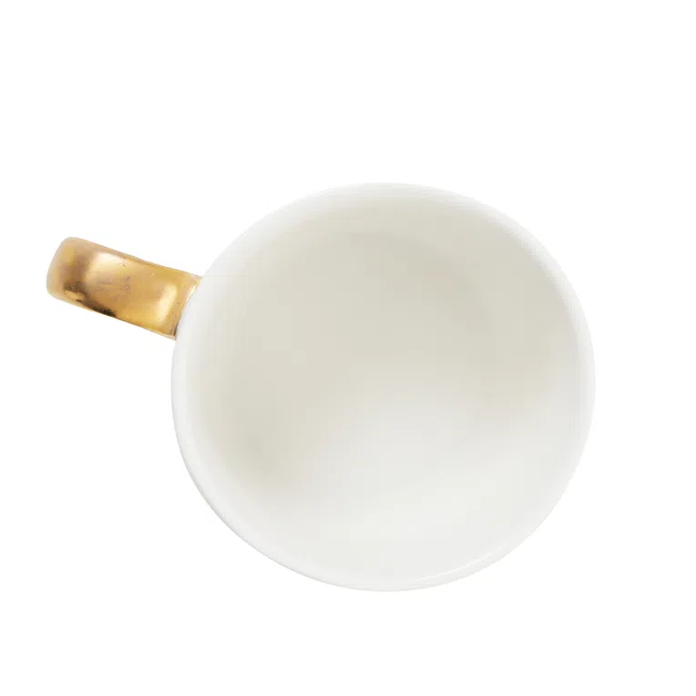 Kubek FRIZZY w cytryny ze złotym uchem 0,3 l