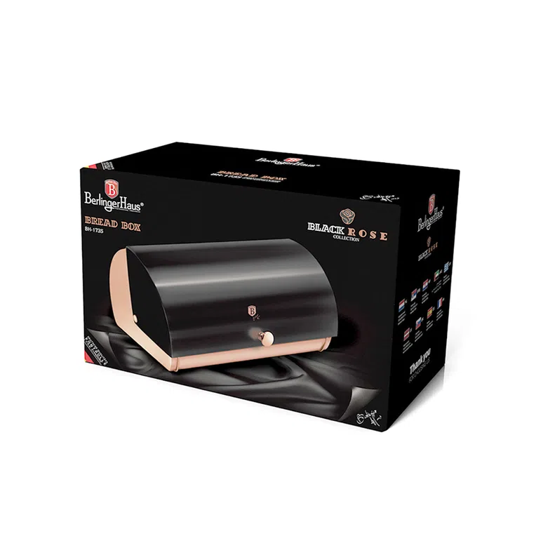 Chlebak BLACK ROSE miedziany 38x28x18 cm