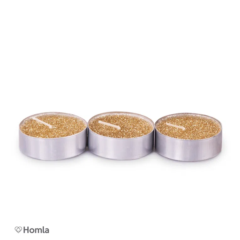 Podgrzewacz STARK z brokatem złoty 3 szt.