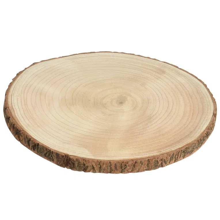 Podkładka STAN drewniana plaster z korą 30x20 cm