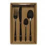 Zestaw sztućców CUTLERY SET czarny 16 szt