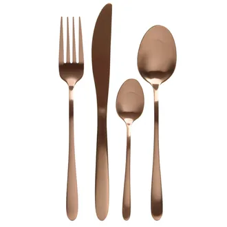 Zestaw sztućców CUTLERY SET różowy 16 szt