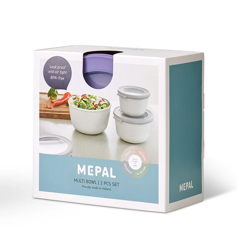 Zestaw misek CIRQULA NORDIC LILAC 3 szt. 500/1000/2000 ml