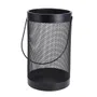 Lampion DESK metalowy czarny 10x26 cm