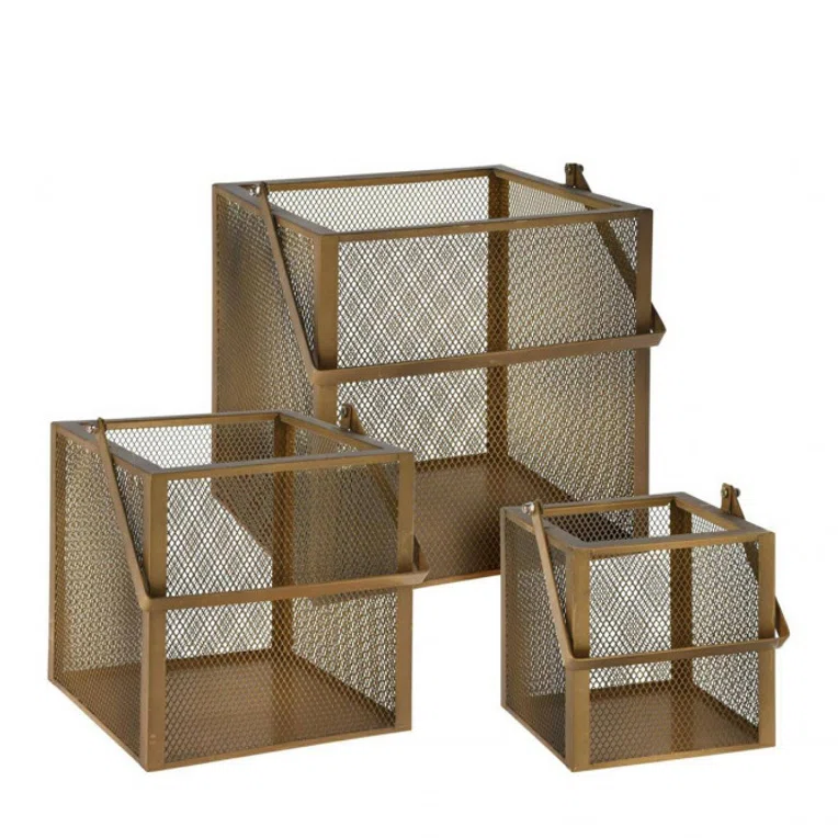 Zestaw lampionów ARLON złotych 3 szt.