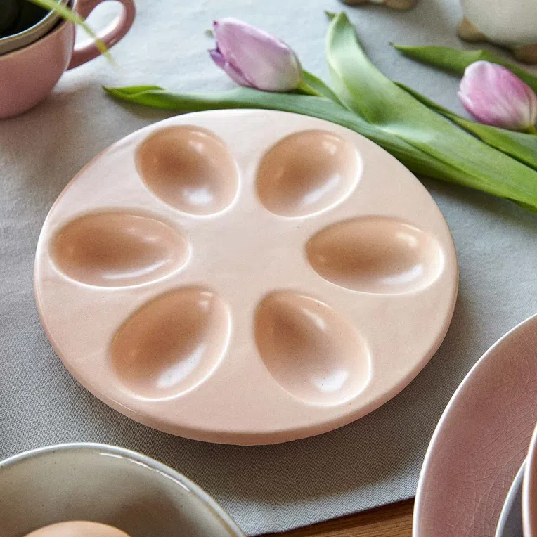 Patera RHOLE Na jajka różowa 20 cm