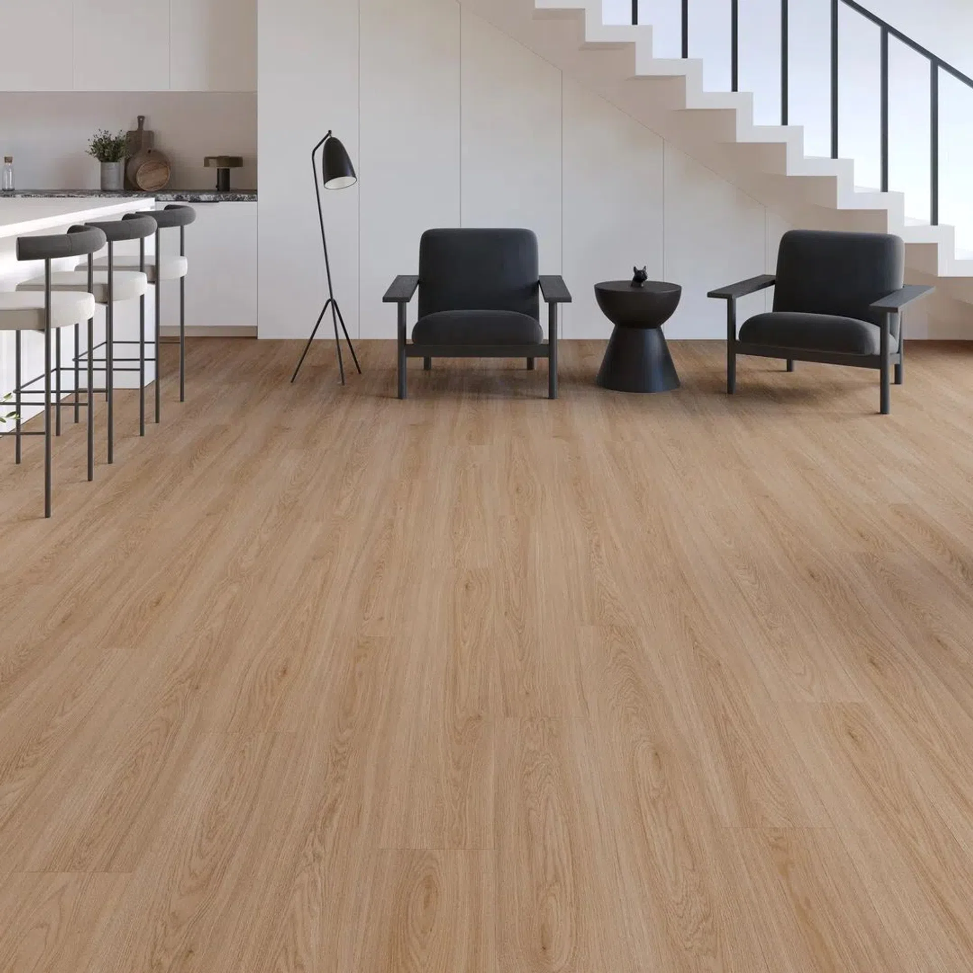 panele winylowe spc living dąb calma kl. 33 4,0 + 1,0 mm click z podkładem
