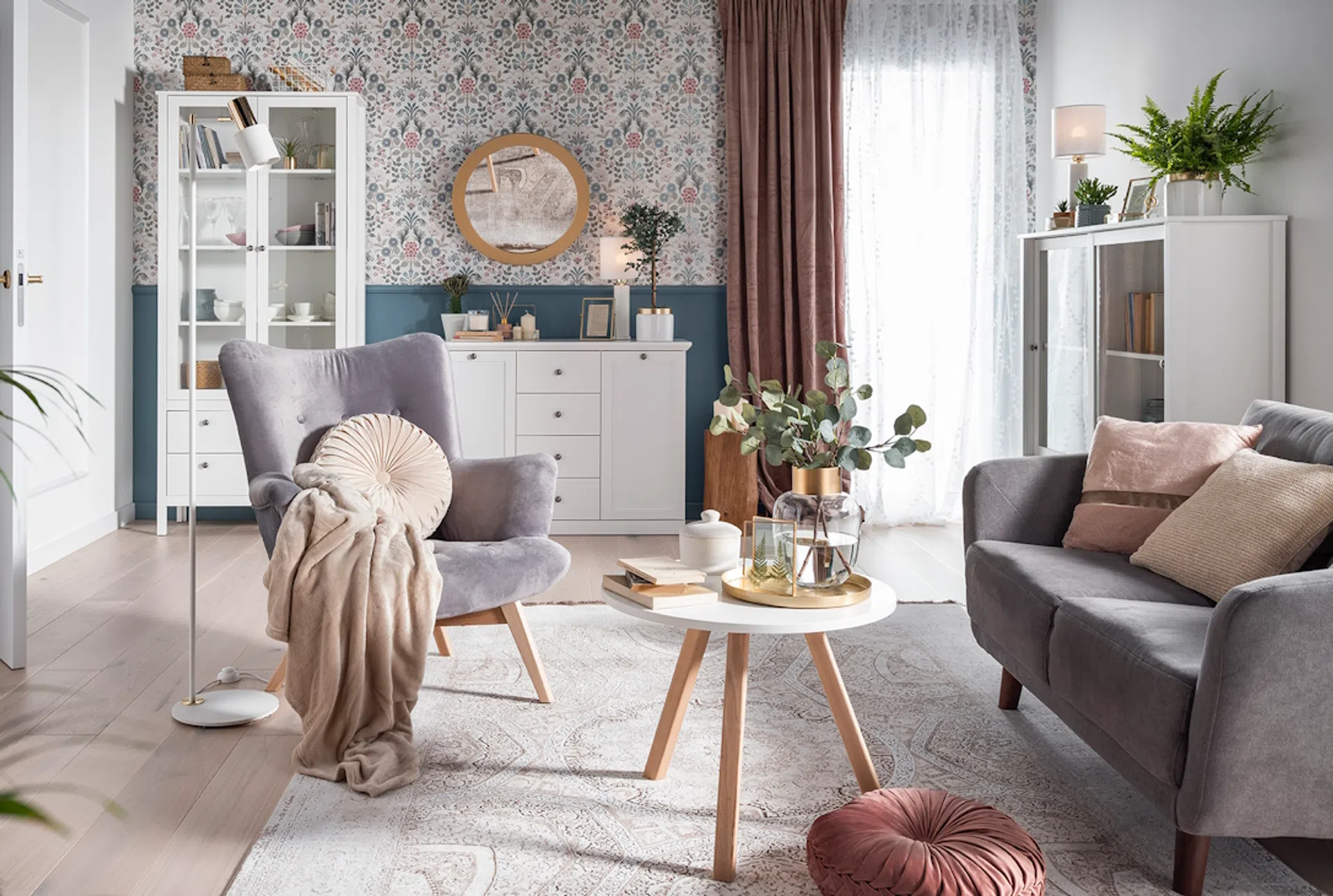 Przytulny salon w bloku