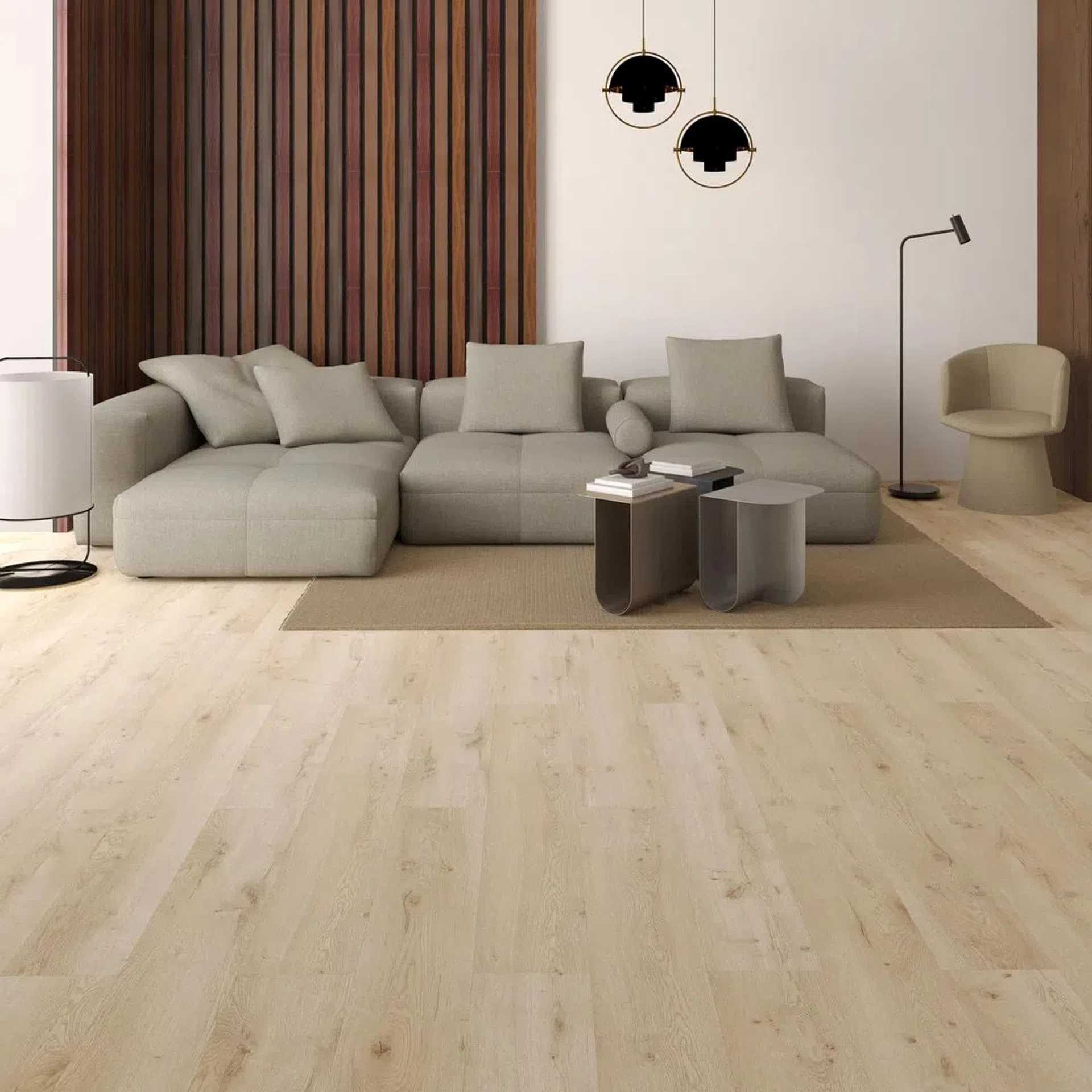 panele winylowe spc living dąb mino kl. 33 4,0 + 1,0 mm click z podkładem