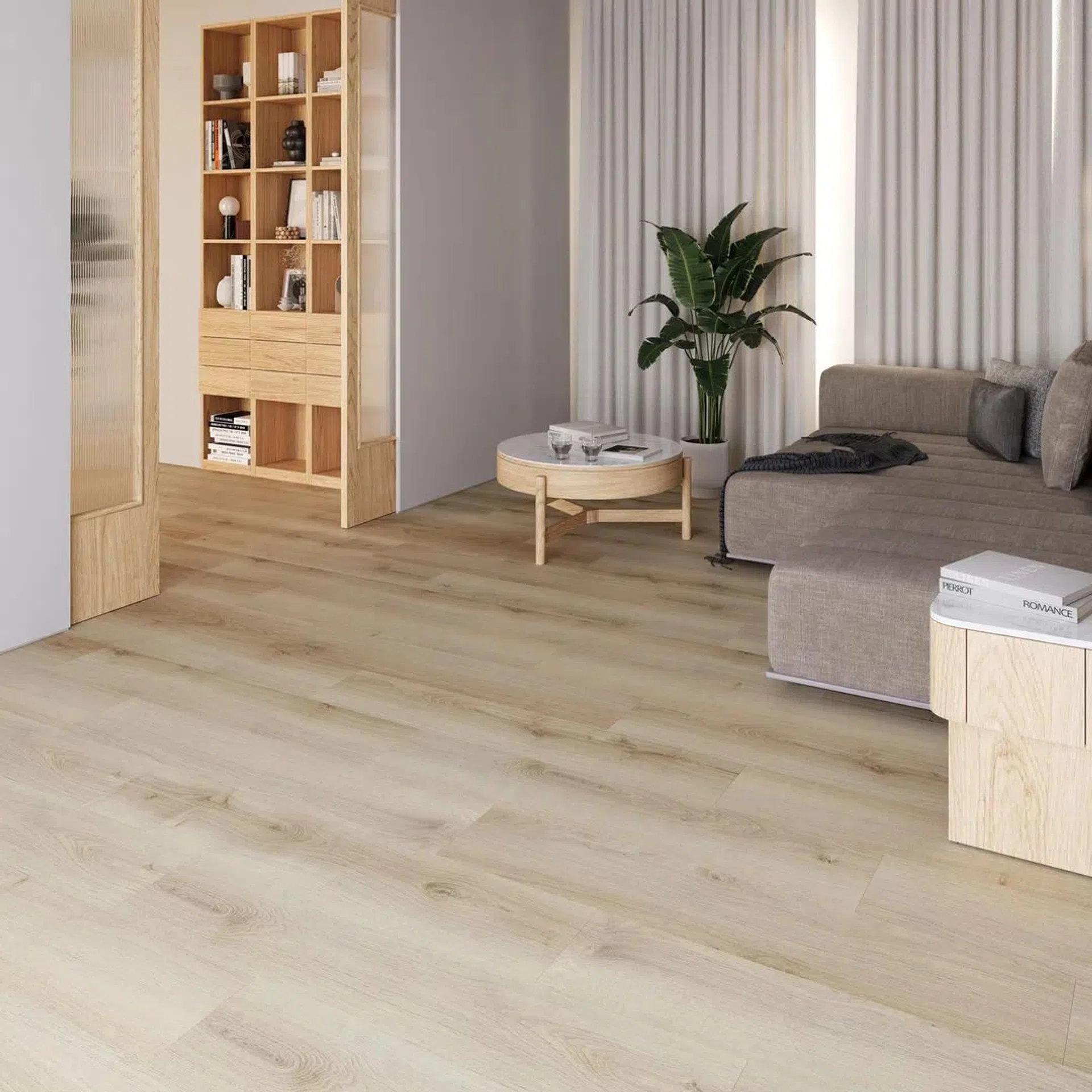 panele winylowe spc living dąb sano kl. 33 4,0 + 1,0 mm click z podkładem
