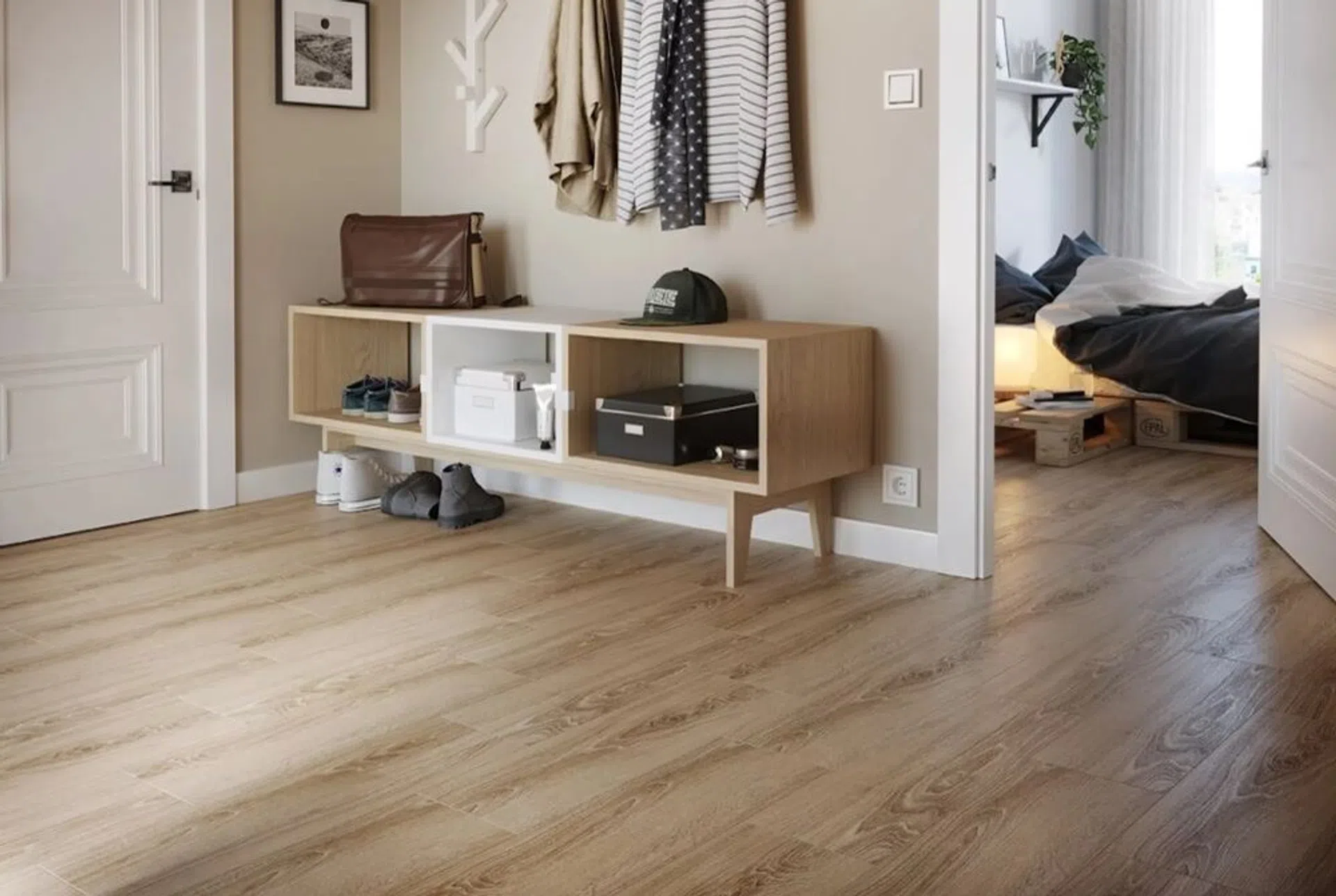 gres italianwood g1800 beige mat 18,5x59,8 cersanit