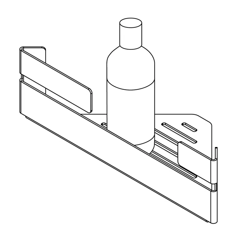 Półka łazienkowa Deante Mokko czarny mat ADM_N531
