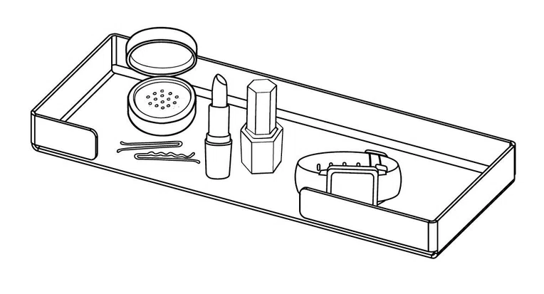 Półka łazienkowa Deante Mokko biały mat ADM_A512