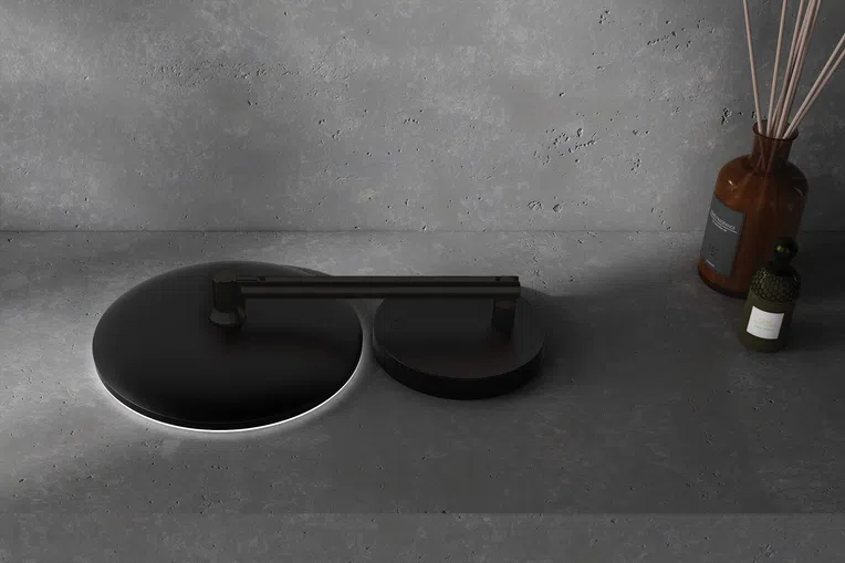 Lusterko kosmetyczne stawiane Deante Silia czarny mat ADI_N812