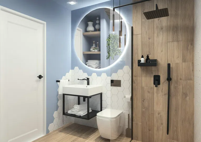 Bateria umywalkowa Deante Hiacynt czarny mat BQH_N21M