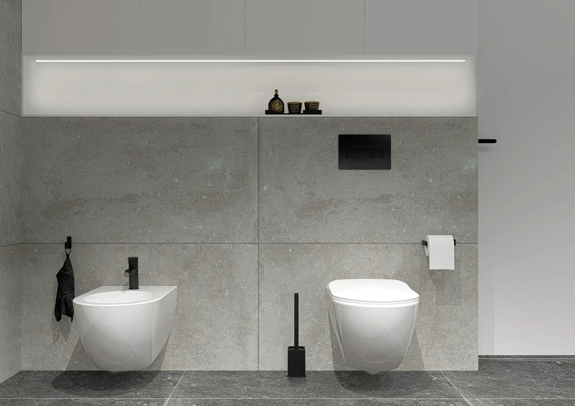 Bidet wiszący Deante Peonia CDE_6BPW