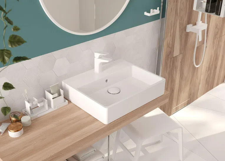 Półka łazienkowa Deante Mokko biały mat ADM_A512