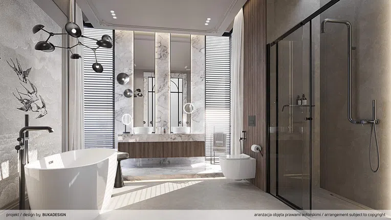 Lusterko kosmetyczne stawiane Deante Silia czarny mat ADI_N812