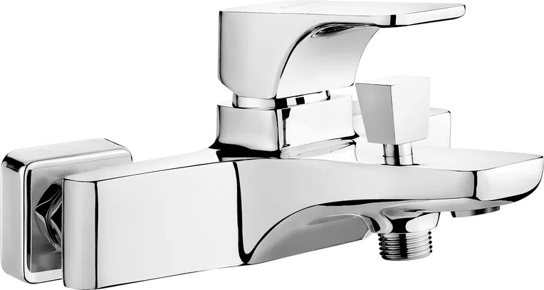 Bateria wannowa ścienna Deante Hiacynt chrom połysk BQH_010M