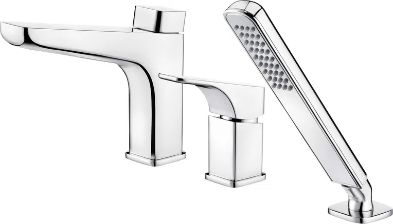 Bateria wannowa Deante Hiacynt 3-otworowa chrom połysk BQH_013M