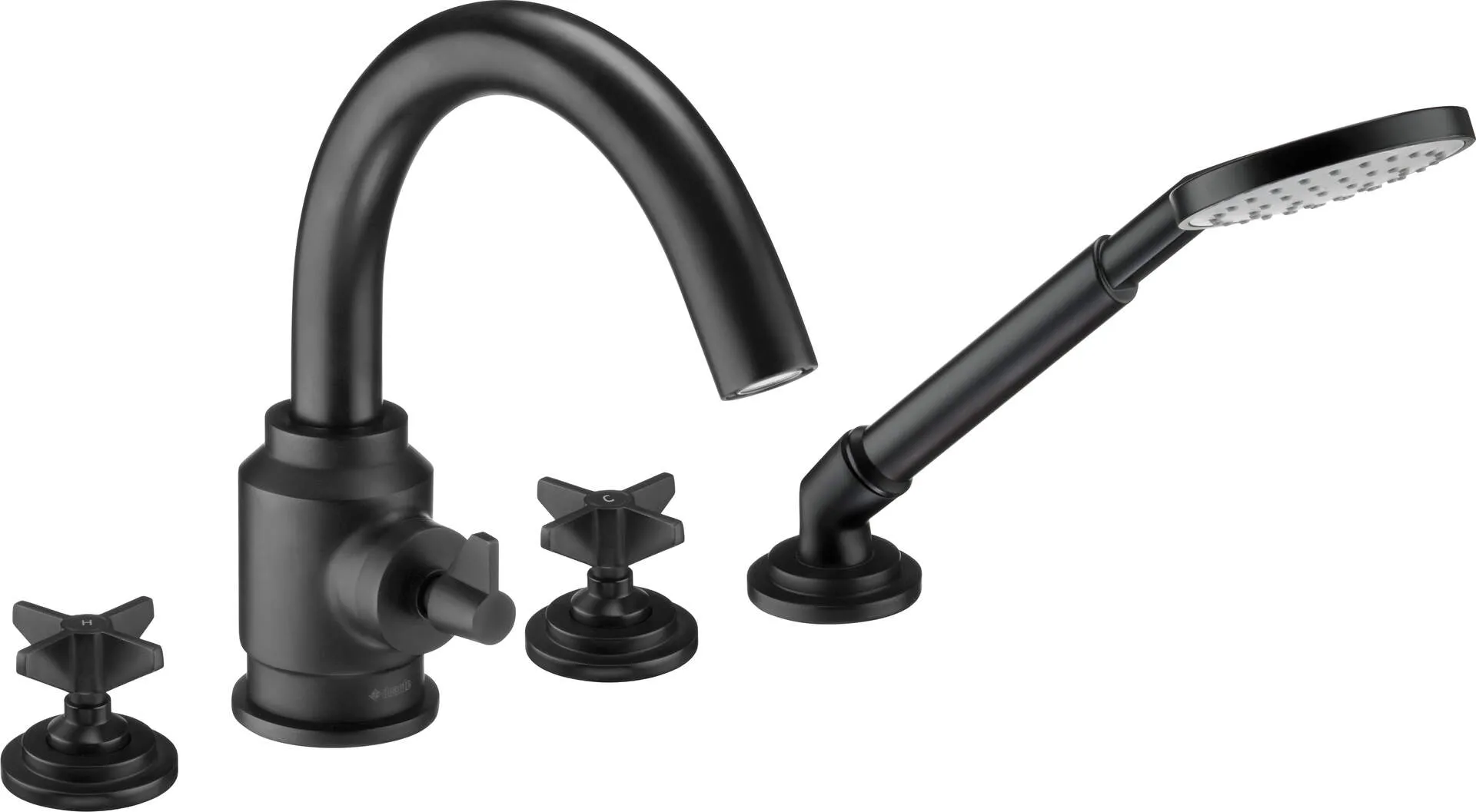 Bateria wannowa Deante Temisto 4-otworowa nero BQT_N14D