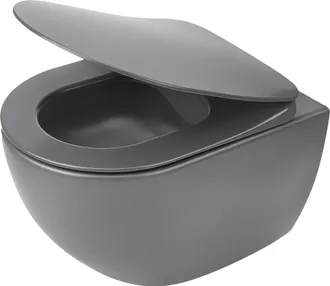 Miska WC wisząca Deante Peonia bezkołnierzowa z deską wolnoopadającą duroplast CDEDDZPW