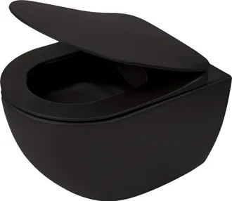 Miska WC wisząca Deante Peonia bezkołnierzowa z deską wolnoopadającą duroplast CDEDNZPW
