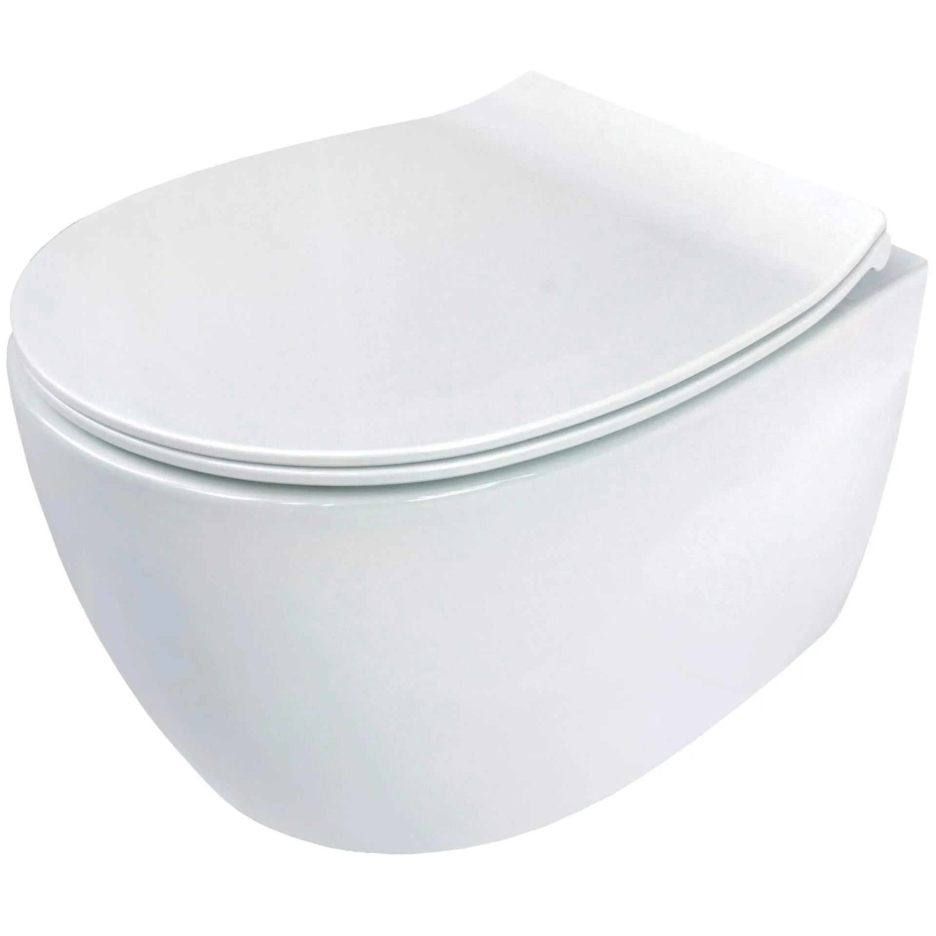 Miska WC wisząca Deante Silia bezkołnierzowa z deską wolnoopadającą duroplast CDLD6ZPW