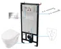 Zestaw Podtynkowy Deante Miska WC z deską Avis Stelaż z przyciskiem chrom CDAS6ZPW