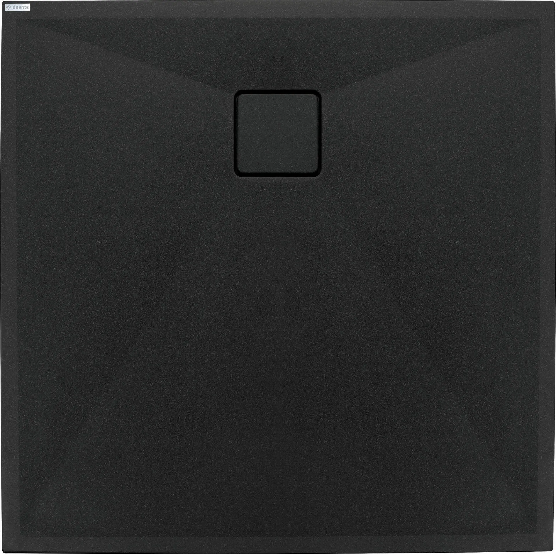 Brodzik kwadratowy Deante Correo 80x80 granit nero KQR_N42B