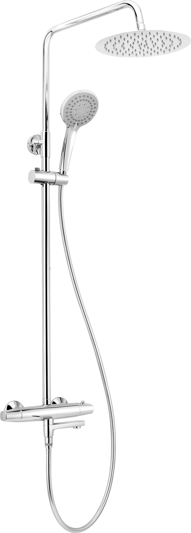 Kolumna prysznicowa z baterią termostatyczną Deante Jaśmin chrom połysk NAC_01GT