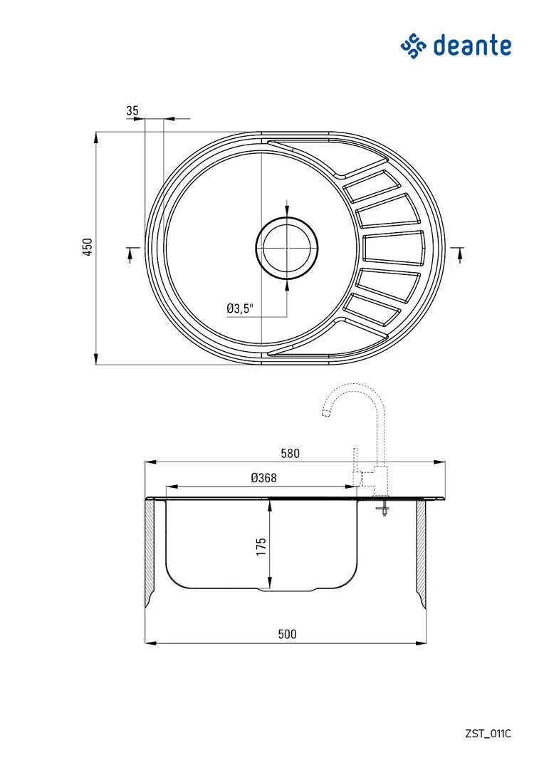 Zlewozmywak stock Deante zst_011c