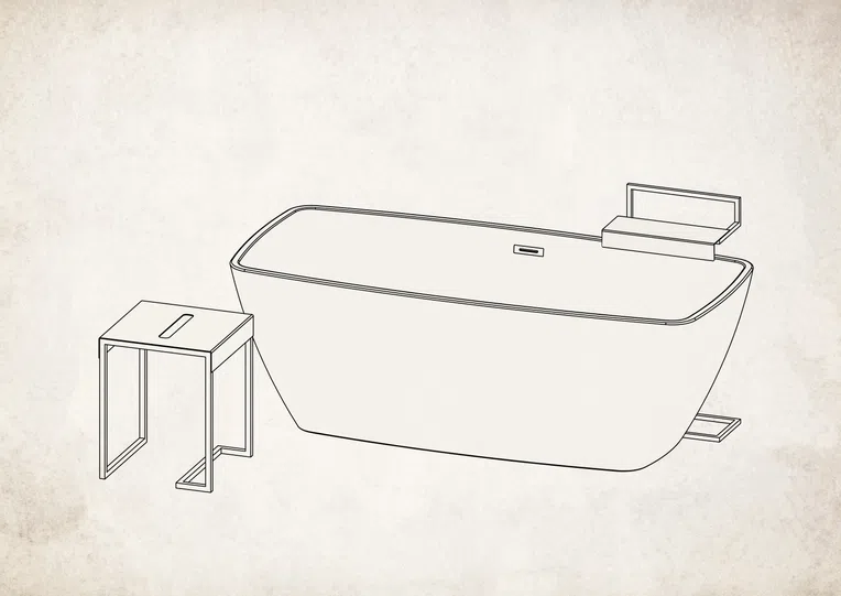 Stojak łazienkowy na ręcznik Deante Mokko nero ADM_N632