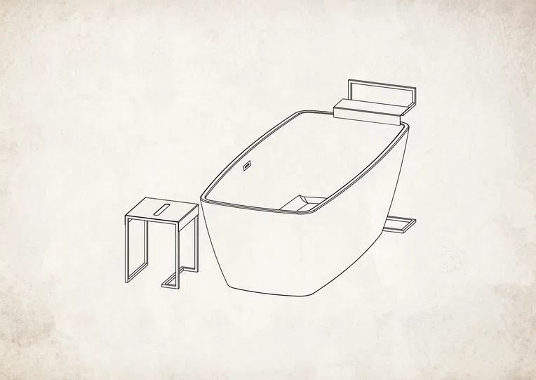 Stojak łazienkowy na ręcznik Deante Mokko nero ADM_N632