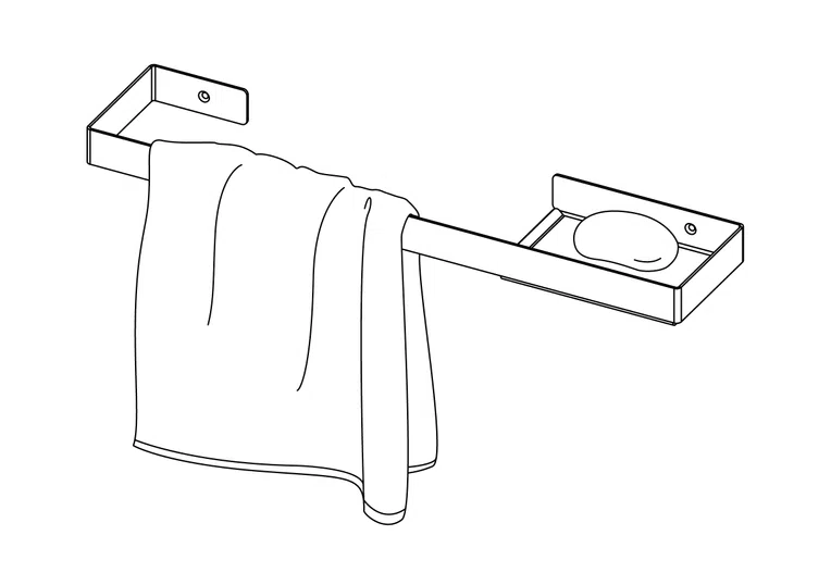 WIESZAK ŁAZIENKOWY NA RĘCZNIK 50 DEANTE MOKKO