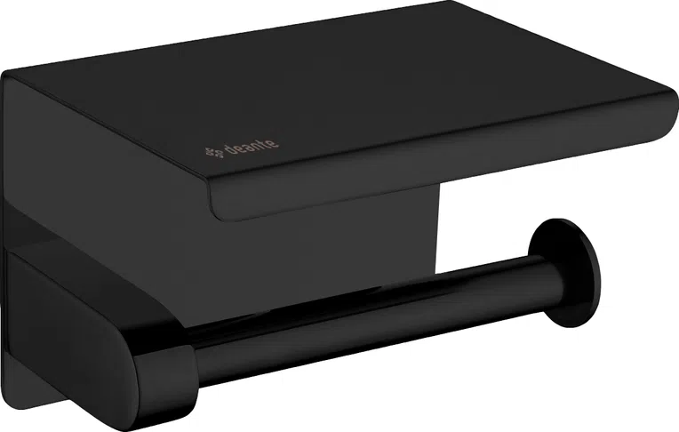 Uchwyt łazienkowy na papier mocowany Deante Round nero ADR_N221