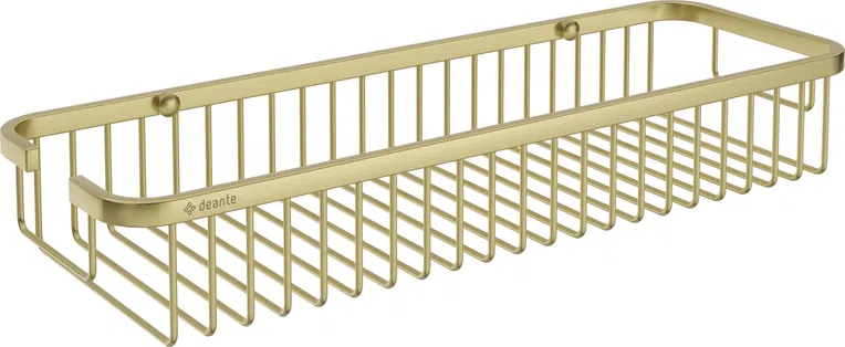 Koszyk prysznicowy mocowany Deante Round złoty szczotkowany ADR_R551