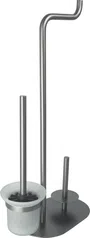 Stojak łazienkowy na papier ze szczotką WC Deante Silia titanium ADI_D732