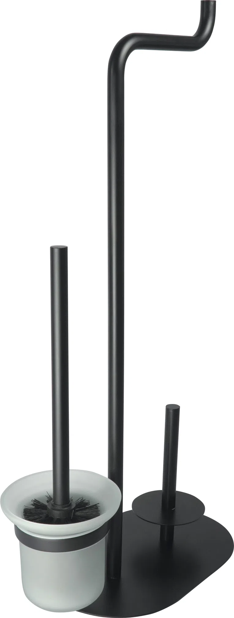 Stojak łazienkowy na papier ze szczotką WC Deante Silia nero ADI_N732