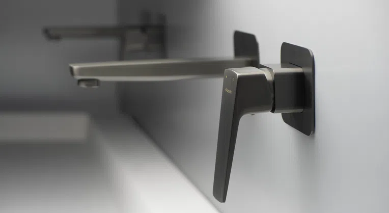 Umywalka nablatowa Deante Blur 120x40 cm prostokątna alabaster CQB_AU2S