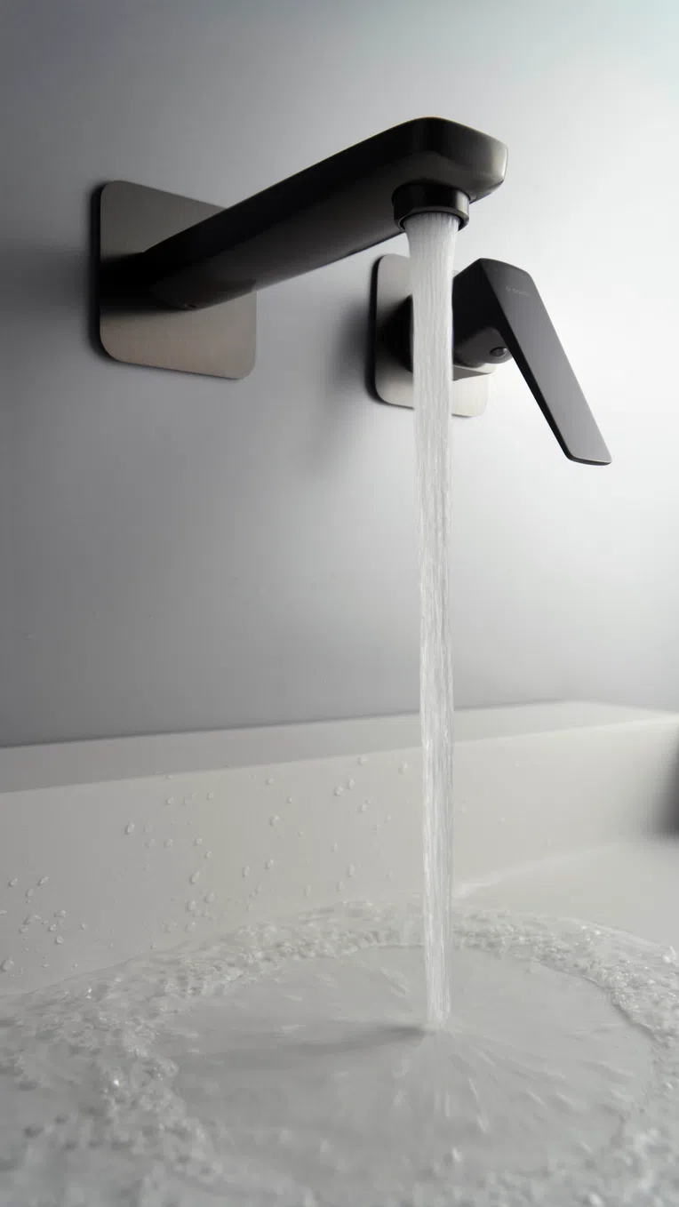 Bateria umywalkowa podtynkowa Deante Blur titanium BQL_D54L