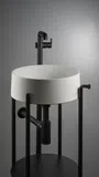 Bateria umywalkowa wolnostojąca Deante Silia nero BQS_N2KK
