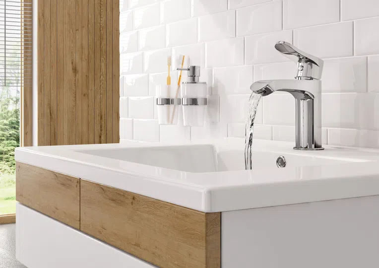 Umywalka wpuszczana Deante Floks 60x45 cm prostokątna biały połysk CDI_6U6M