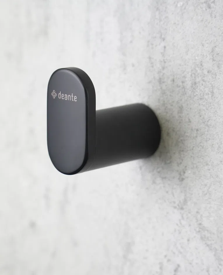 Haczyk łazienkowy na ręcznik Deante Round nero ADR_N111