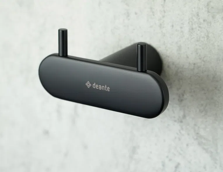 Haczyk łazienkowy na ręcznik Deante Round nero ADR_N121