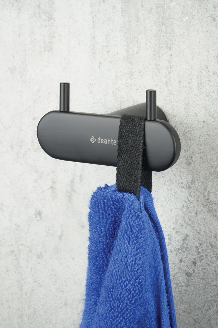 Haczyk łazienkowy na ręcznik Deante Round nero ADR_N121