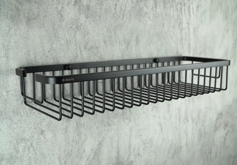Koszyk prysznicowy mocowany Deante Round nero ADR_N551
