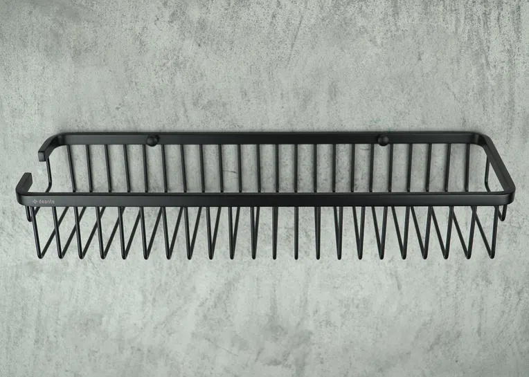 Koszyk prysznicowy mocowany Deante Round nero ADR_N551