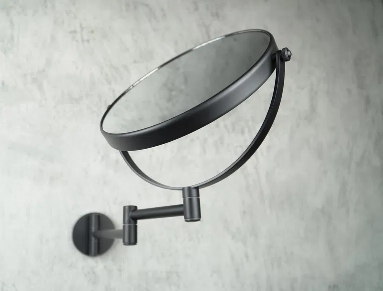 Lusterko kosmetyczne mocowane Deante Round nero ADR_N811