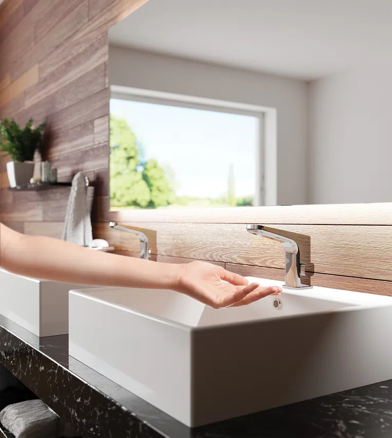 Bateria umywalkowa Deante Hiacynt chrom połysk BQH_029R